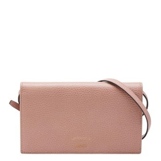 Gucci Pink Leather Chain/Shoulder Wallet (Pre-Owned)
