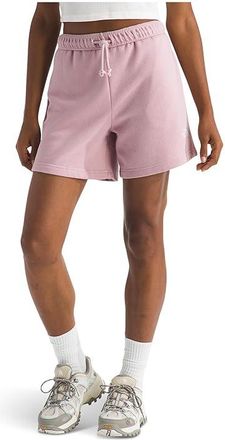 The North Face Evolution Embroidered Shorts Womens Shorts Metal Pink : 2XL 4, Cotton/Polyester