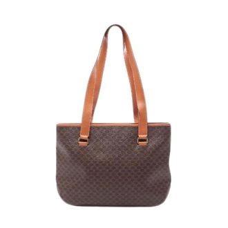 Celine Pre-owned Tote Bags, female, Brown, Size: ONE SIZE Pre-owned Macadam Coated Canvas Tote Bag