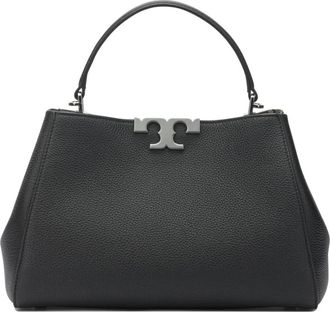 Tory Burch Eleanor Satchel - Dames - Handtassen - Zwart - ONE Size - Leer - Tassen