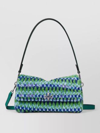 Tory Burch small charlie beaded crossbody shoulder bag