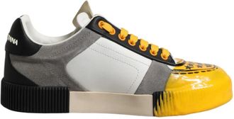 Dolce & Gabbana Multicolor Miami Lage Top Sneakers Schoenen - Heren - Sneakers - Veelkleurig - 40 EU - Leer - Schoenen