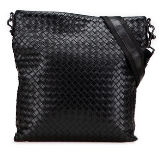 Bottega Veneta Leren Geweven Schoudertas