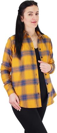Mimosa Ladies Maternity Flannel Shirts 100% Cotton Checked Premium Casual Size 8-20