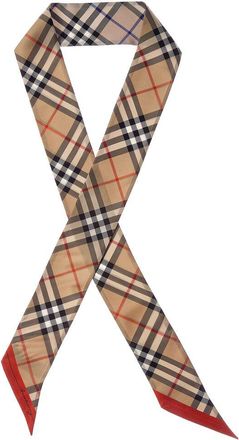 Burberry Check Silk Neck Bow