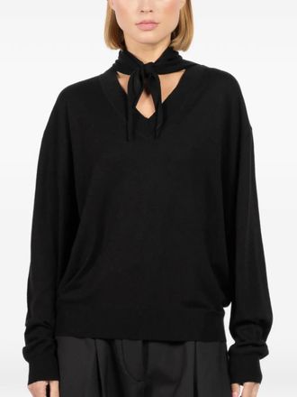 Plan C V-neck sweater - Black