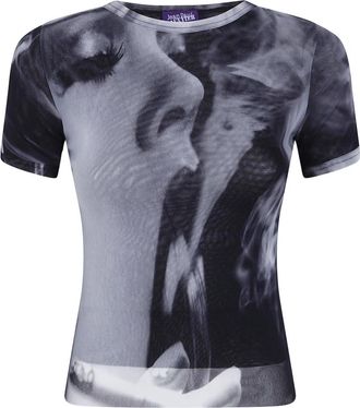 Jean Paul Gaultier Dames, Tops, Zwart, Maat: M Polyamide