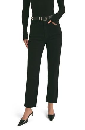 Favorite Daughter The Valentina Super High Waist Cigarette Jeans in Basalt at Nordstrom, Size 33