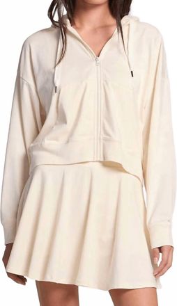 Chaser Abilena Zip Up Jacket In Coconut Milk