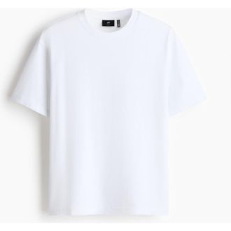 H&M Coolmax Relaxed Fit T-shirt in White at Nordstrom, Size Xx-Large