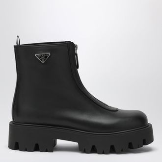 Prada Tronchetti con zip neri in pelle