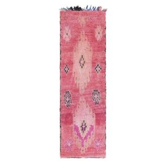 AFK Living Alfombra bereber marroquí de pura lana 286 x 87 cm