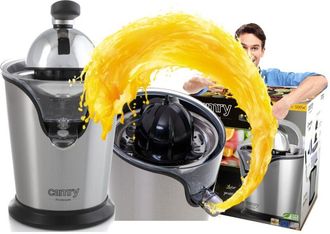 Fabrilamp Fabrilamp - Camry Cr 4006 Exprimidor El&eacute;ctrico De Brazo Palanca, Exprimidor De Naranjas Y C&iacute;tricos, 2 Conos De Diferente Tama&ntilde;o, Sistema Antigoteo, Fi