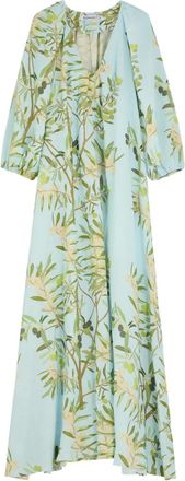 Bernadette Abito lungo con scollo a V - Blu