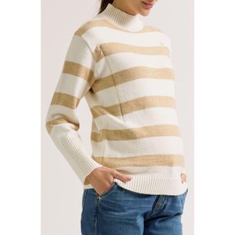 Cache Coeur Cabourg Maternity & Nursing Sweater in Beige/ivory at Nordstrom, Size X-Large