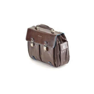 Piquadro Laptop Bags & Cases, male, Brown, Size: ONE SIZE Blue Square Briefcase