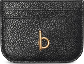 Burberry Rocking Horse geruite leren pasjeshouder - Zwart