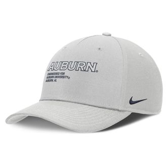 Nike Auburn Sideline Rope Rise Nike Unisex College Adjustable Hat in Grey | NC960BBAUN-ZL0