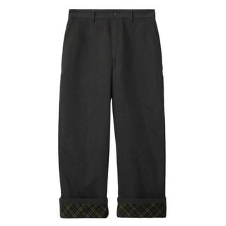Burberry Cotton Carpenter Cotton Canvas Trousers, Brand Size 54 (Waist Size 37.4)