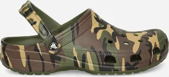 Crocs Classic Camouflage Clogs Army Green