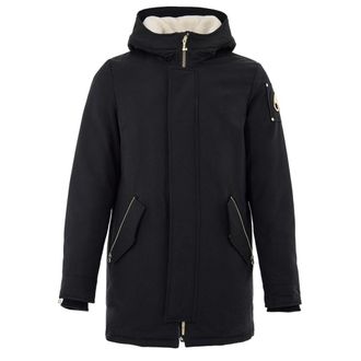 Moose Knuckles Black Cotton Mens Parka