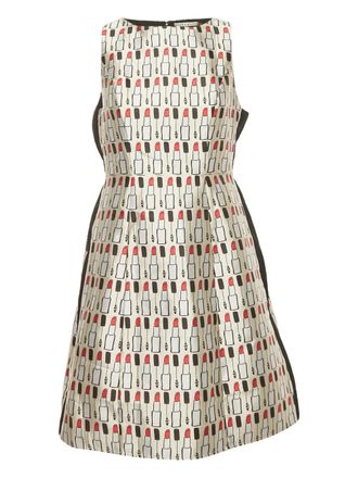 Alice & Olivia jacquard lipstick dress - Neutrals