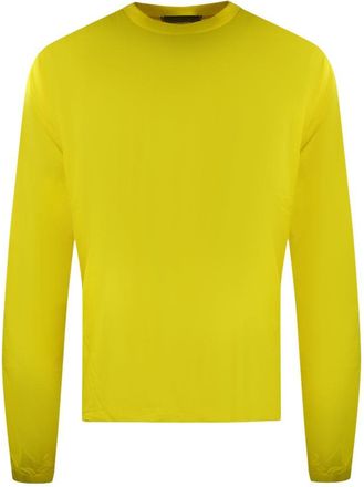 Dsquared2 DSquared2 Uniseks T-shirt met lange mouwen en logobackprint voor volwassenen (Geel)