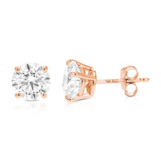 Vir Jewels 1 cttw Lab Grown Diamond Stud Earrings 14K Gold VS1 Clarity H-I Color Round
