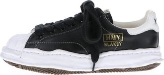Miharayasuhiro BLAKEY OG Sole Leather Low-top Sneaker White Black A06FW702-BLK