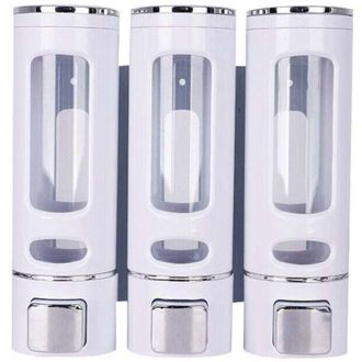 OEM Dispensador De Jab&oacute;n De Pared De 400 Ml X 3, Dispensador De Champ&uacute; Y Gel De Ducha, Xu, Dispensador De Jab&oacute;n L&iacute;quido Manual De Pared Con Doble Ducha, D