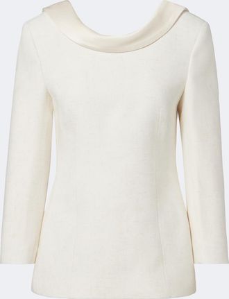 R&oacute;he R&oacute;he Satin-trimmed blazer