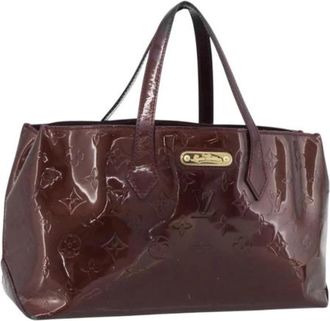 Louis Vuitton Pre-owned Vintage Amarante Patent Leather Hand Bag - Dames - Vintage Handtas - Paars - ONE Size - Vintage