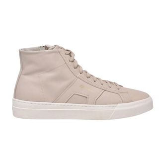 Santoni Schoenen, Heren, Beige, 44 EU, Leer, Sneaker Alte