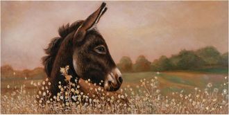 Schubiger M&ouml;bel Bild Esel im Kornfeld