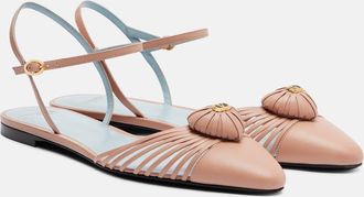 Valentino Garavani Royal VLogo leather flats