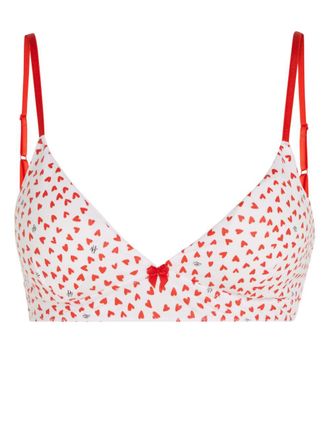 Karl Lagerfeld K/Heart bralette - Wit