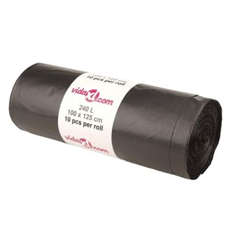 vidaXL Bolsas De Basura Negras 150 Unidades 240 L Vidaxl