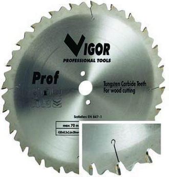 Vigor Lama Circolare Vigor Legno 40 Denti Widia F30 Mm.500