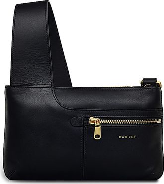 Radley London Pockets Mini Zip Leather Crossbody Bag in Black at Nordstrom Rack