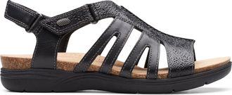 Clarks April Belle in Black Leather