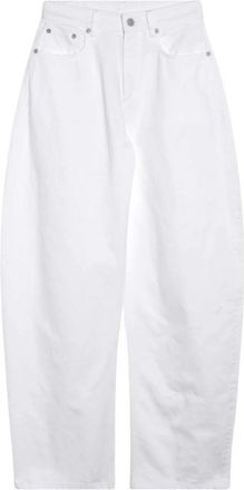 Alaia Wide Jeans - Dames - Loose Fit Jeans - Wit - W28 - Jeans