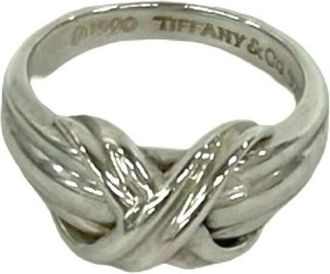 Tiffany & Co. Silver Silver 925 Band Ring (Pre-Owned)