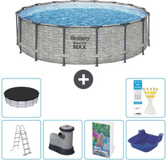 Bestway Piscina Bestway Steel Pro Max Redonda - 488x122 Cm - 7-piezas S662