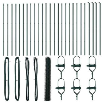 Berkfield Home Hexagon Fence Green 1.2x50 m Steel