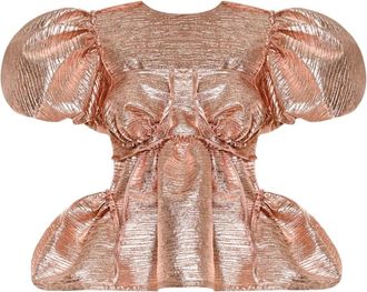 Anouki Blusa plissettata con maniche a palloncino - Rosa