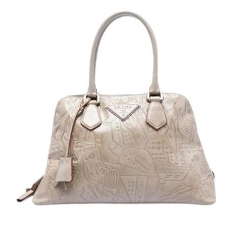 Prada Pre-owned Handbags, female, Beige, Size: ONE SIZE Pre-owned Vintage Handbag