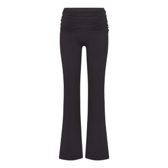 Nike (WMNS) Nike x SKIMS Matte Foldover Slim Flare Legging Obsidian BOLEG9493W-OBD