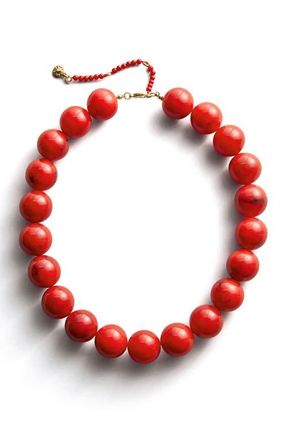 BaubleBar Jane Beaded Necklace in Red at Nordstrom