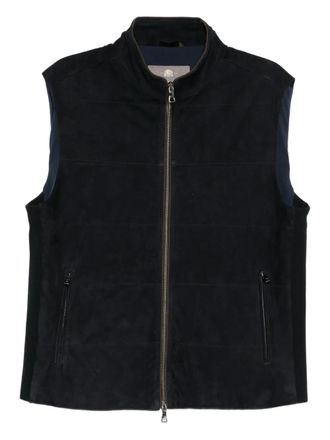 N.Peal zip-up belgravia gilet - Black