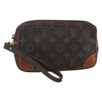Louis Vuitton Clutch in tela Pre-owned - - Pre-owned - Donna - Marrone - ONE SIZE